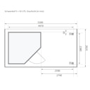 Vorschaubild Karibu Woodfeeling Gartenhaus Schwandorf 3/5 inkl. 275 cm Schleppdach - 19 mm