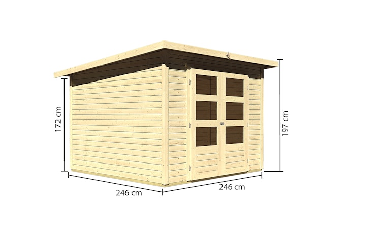 Karibu Woodfeeling Gartenhaus Stockach 2/3/4/5 - 19 mm