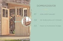 Vorschaubild Karibu Premium Gartenhaus Bomlitz 2/3/4 naturbelassen - 19 mm