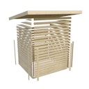 Vorschaubild Karibu Woodfeeling Gartenhaus Northeim 4 inkl. 300 cm Schleppdach und Rückwand