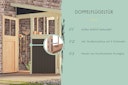 Vorschaubild Karibu Premium Gartenhaus Bomlitz 2/3/4 terragrau - 19 mm