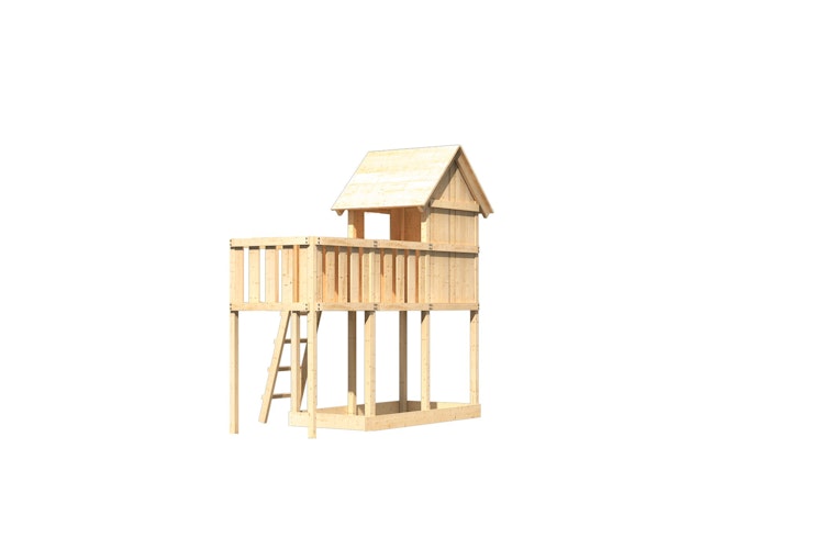 Akubi Stelzenhaus Frieda mit Anbauplattform
