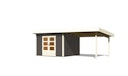 Vorschaubild Karibu Woodfeeling Gartenhaus Northeim 3 inkl. 300 cm Schleppdach/Seiten- und Rückwand