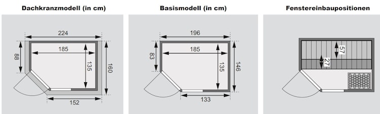 Karibu Woodfeeling Sauna Jada - 38 mm Massivholz Aktionssauna