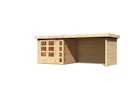 Vorschaubild Karibu Woodfeeling Gartenhaus Kerko 3/4/5 mit 280 cm Schleppdach/Seiten- und Rückwand