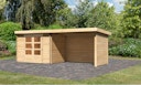 Vorschaubild Karibu Woodfeeling Gartenhaus Bastrup 3 naturbelassen - 28 mm