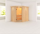 Vorschaubild Karibu Sauna Carin mit Eckeinstieg 68 mm