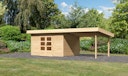 Vorschaubild Karibu Woodfeeling Gartenhaus Northeim 4 inkl. 300 cm Schleppdach und Rückwand