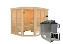 Vorschaubild Karibu Sauna Ainur 3 Superior mit Eckeinstieg 68 mm
