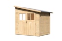 Vorschaubild Karibu Premium Gartenhaus Bomlitz 2/3/4 naturbelassen - 19 mm
