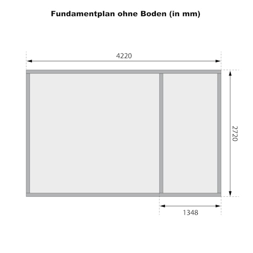 Karibu Woodfeeling Mittelwand-Gartenhaus Schönbuch 2 - 38 mm