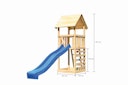 Vorschaubild Akubi Kinderspielturm Lotti inkl. Kletterwand und Rutsche
