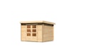Karibu Gartenhaus Blockbohlenhaus Olaf 3/5 - 28 mm mit erhöhter Schneelast (300 kg/m²)
