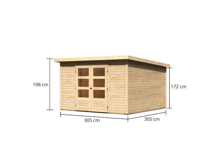 Karibu Woodfeeling Gartenhaus Stockach 2/3/4/5 - 19 mm