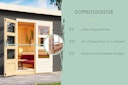 Vorschaubild Karibu Woodfeeling Mittelwand-Gartenhaus Schönbuch 2 - 38 mm