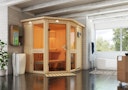Vorschaubild Karibu Amelia 1 - Sauna mit Eckeinstieg 68 mm
