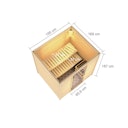 Vorschaubild Karibu Woodfeeling Sauna Adelina - 38 mm Massivholz Aktionssauna