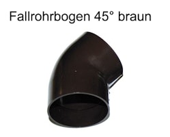Fallrohrbogen 45° DN 60 weiß (1 Stück)