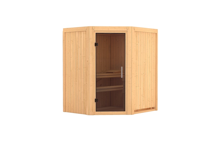 Karibu Sauna Taurin mit Eckeinstieg 68 mm