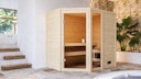 Vorschaubild Karibu Woodfeeling Sauna Jada - 38 mm Massivholz Aktionssauna