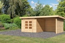 Vorschaubild Karibu Woodfeeling Gartenhaus Kandern 6/7 mit 300 cm Schleppdach/Seiten- und Rückwand