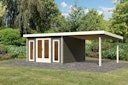 Vorschaubild Karibu Premium Gartenhaus Radeburg 3 - 40 mm (Homeoffice-Gartenhaus)