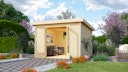 Vorschaubild Karibu Premium Gartenhaus Radeburg 1 - 40 mm (Homeoffice-Gartenhaus)