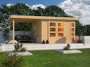 Karibu Woodfeeling Gartenhaus Kerko 3/4/5/6 mit 240 cm Schleppdach - 19 mm