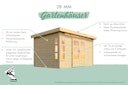 Karibu Woodfeeling Gartenhaus Kandern 6/6,5/7/9 mit 300 cm Schleppdach