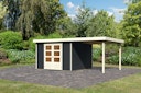 Vorschaubild Karibu Woodfeeling Gartenhaus Askola 2/3/3,5/4/5/6 mit 240 cm Schleppdach