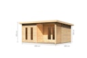 Vorschaubild Karibu Premium Gartenhaus Radeburg 5 - 40 mm (Homeoffice-Gartenhaus)