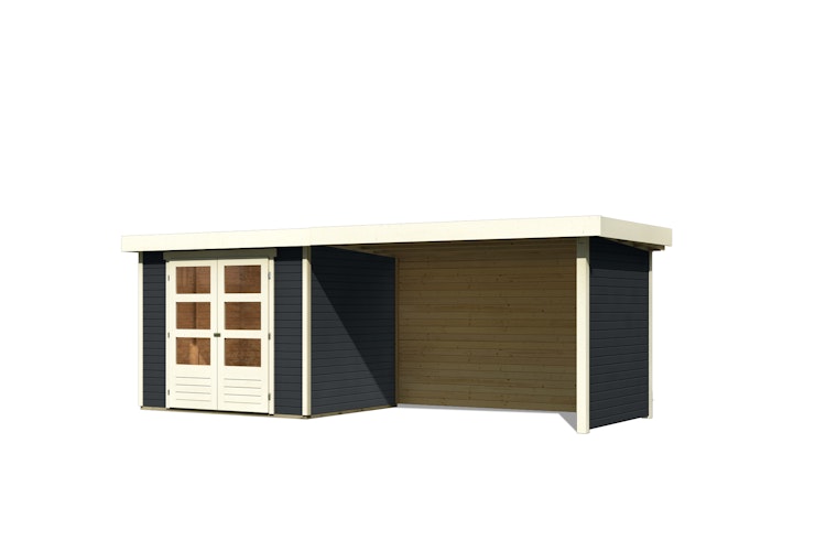 Karibu Woodfeeling Gartenhaus Askola 2/3/3,5/4/5 m. 275 cm Schleppdach/Seiten- und Rückwand