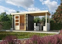 Vorschaubild Karibu Woodfeeling Gartenhaus Askola 2/3/3,5/4/5/6 mit 240 cm Schleppdach