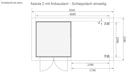 Vorschaubild Karibu Woodfeeling Gartenhaus Askola 2/3/3,5/4/5 mit 280 cm Schleppdach + Rückwand