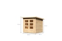 Karibu Woodfeeling Gartenhaus Stockach 2/3/4/5 - 19 mm