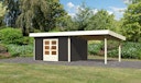 Vorschaubild Karibu Woodfeeling Gartenhaus Northeim 4 inkl. 300 cm Schleppdach und Rückwand