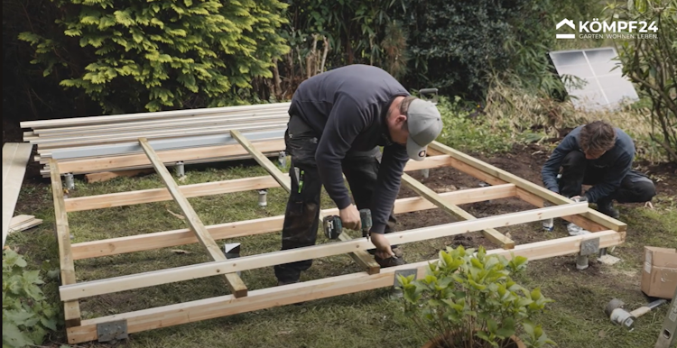 Schraubfundament Montage-Service für Gartenhaus, Gartensauna, Terrasse, Anbauten o.Ä.